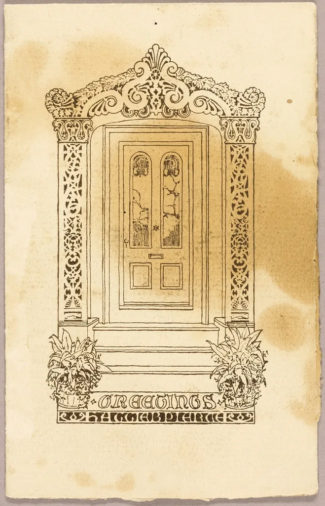 Letterpress print (as companion Doorframe